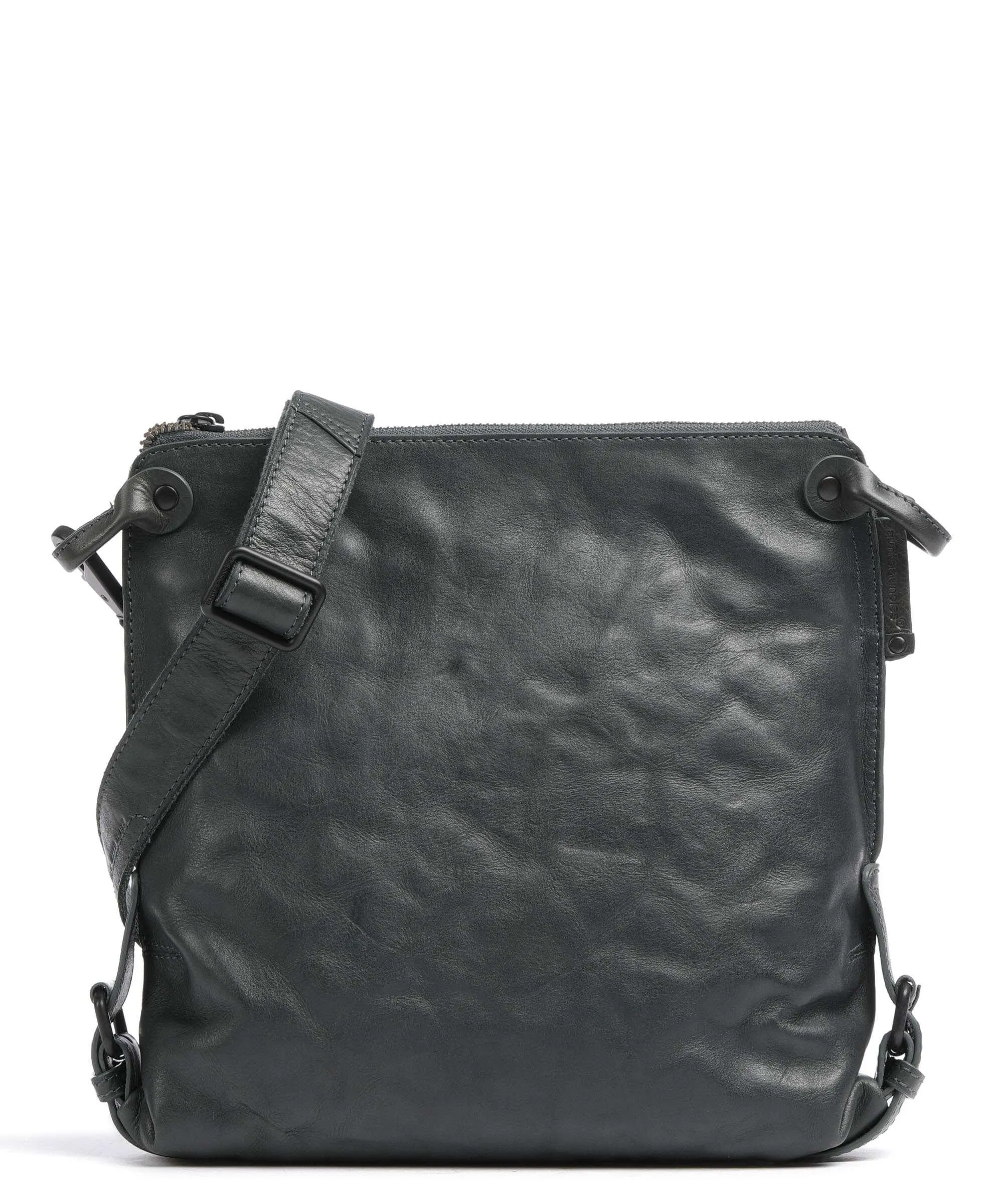  Aunts & Uncles Grandma's Luxury Club Mrs. Raisin Cookie Borsa a tracolla pelle di vacchetta grana verde scuro  