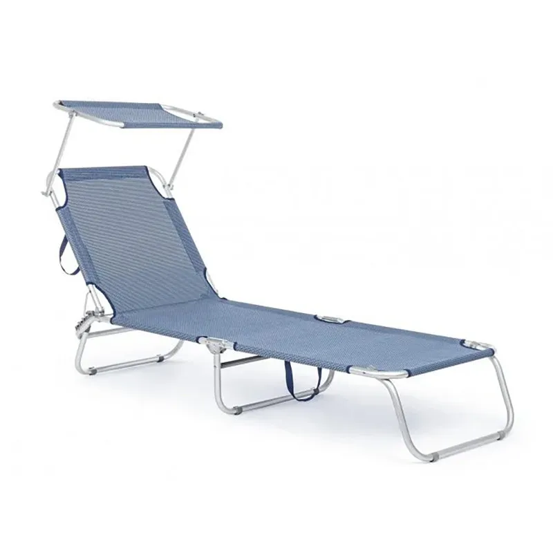 Bizzotto outdoor Set da 4 - Brandina con tettuccio cross blue mix