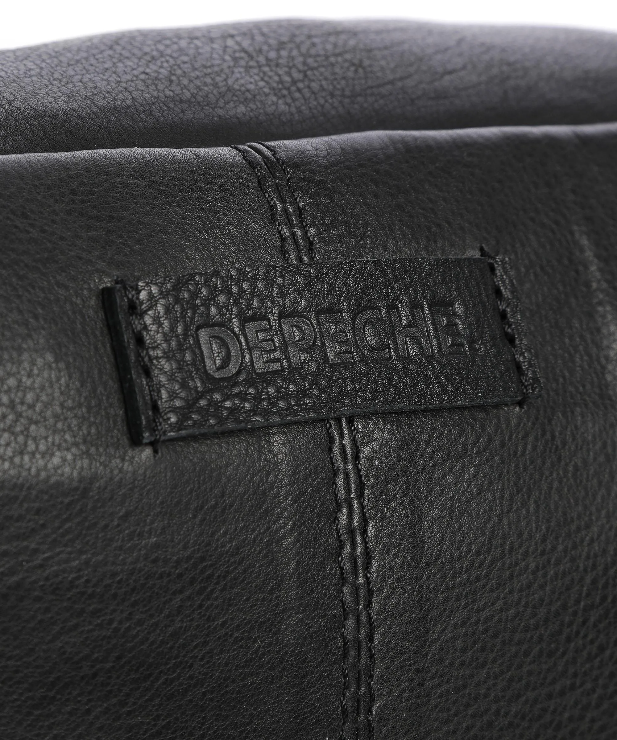  Depeche Golden Chic Borsa sling pelle granulata nero  