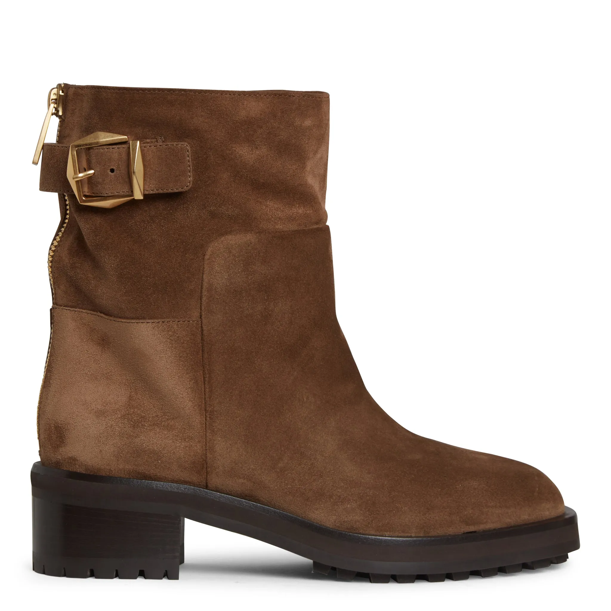 JIMMY CHOO  Stivaletto ''Brooklyn'' in suede marrone