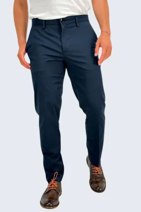 MARKUP PANTALONI  CHINO COTONE BLU  695140