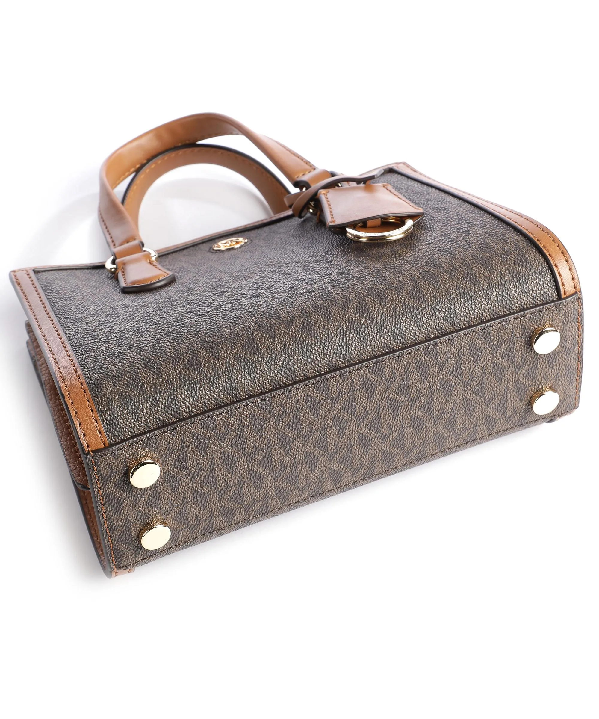  Michael Kors Chantal Borsa a mano tela marrone scuro  