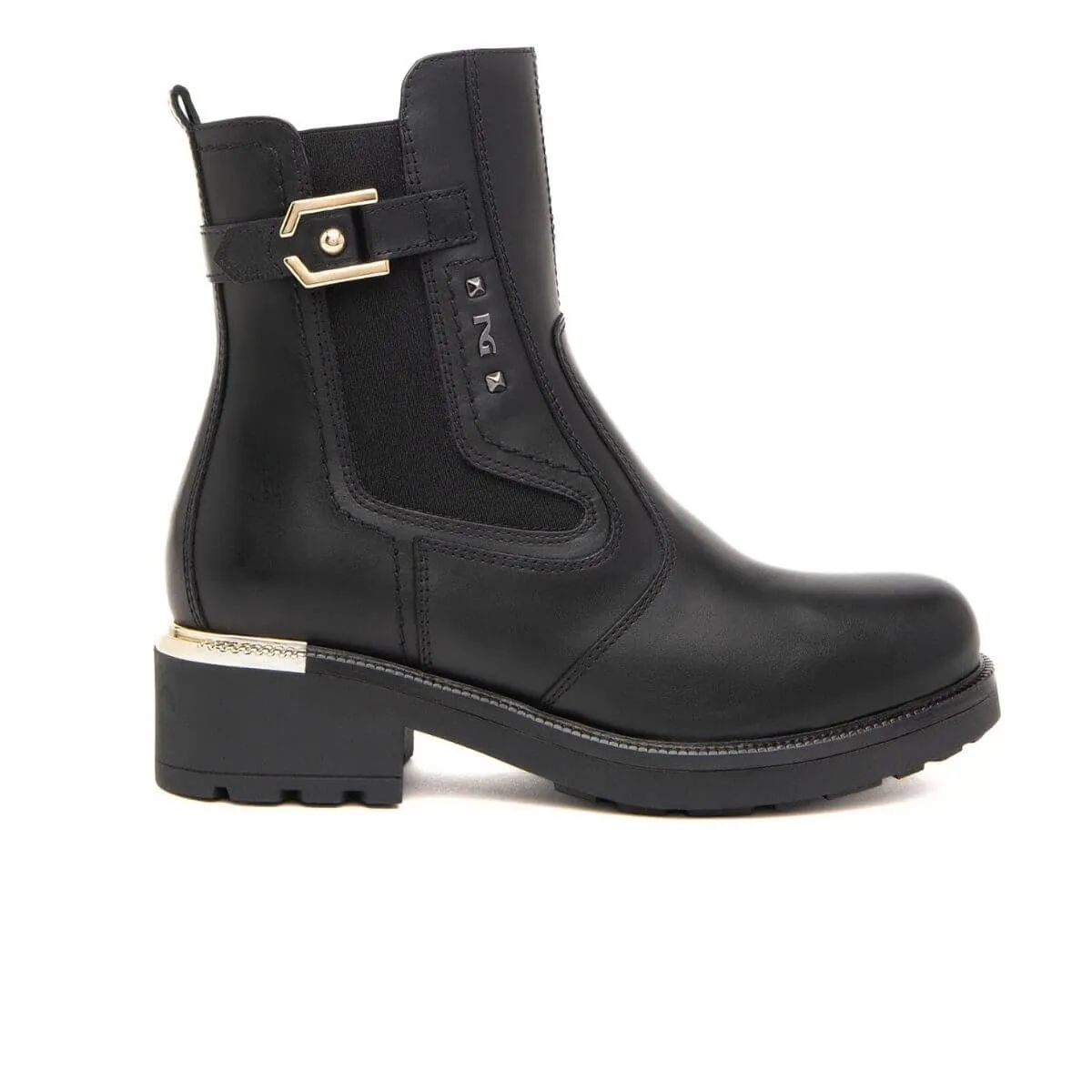 NERO GIARDINI STIVALETTO I411880D 100 ORO NERO  