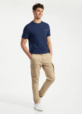 Pantaloni cargo in cotone elasticizzato uomo