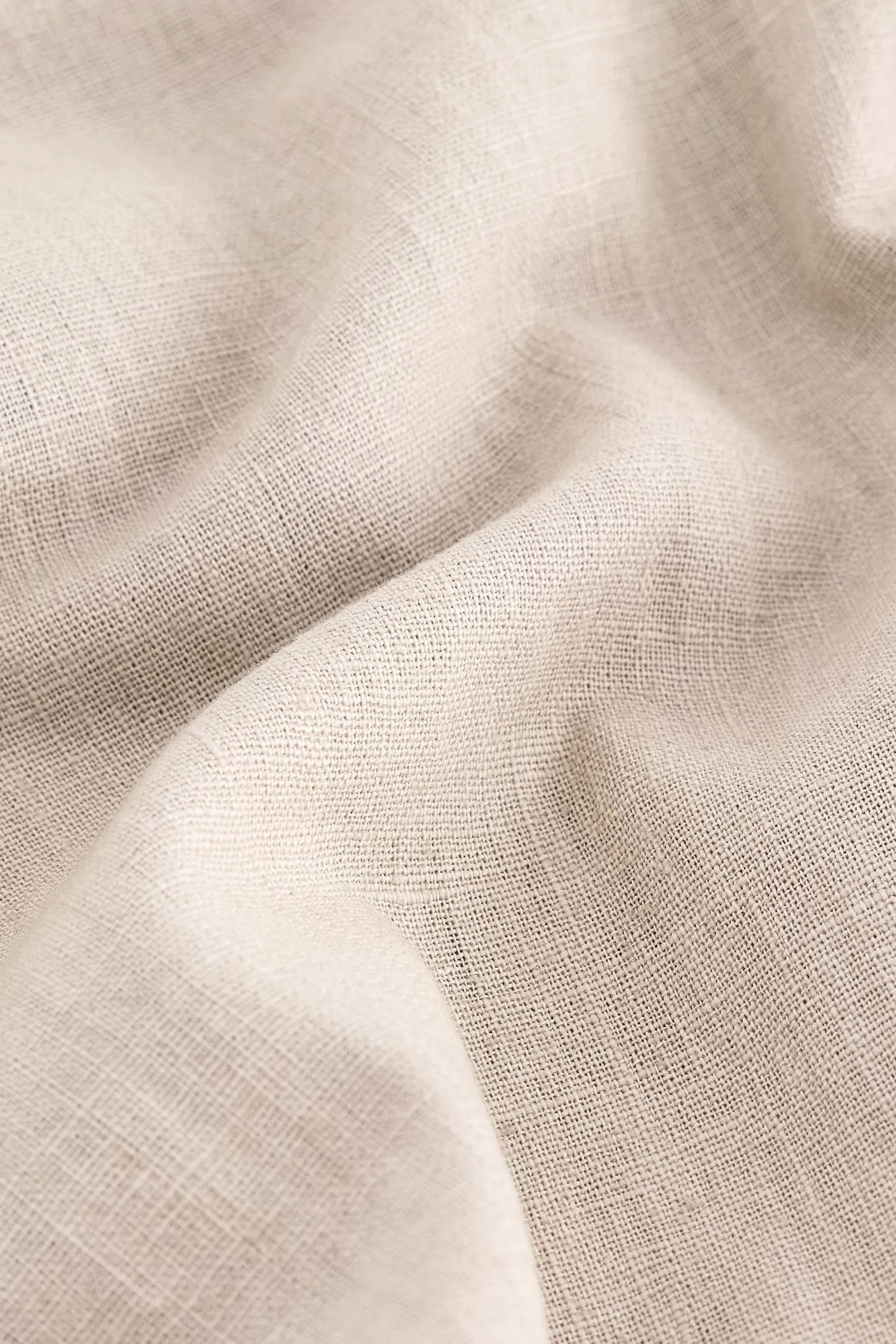 Pantaloni elasticizzato con coulisse in lino e cotone