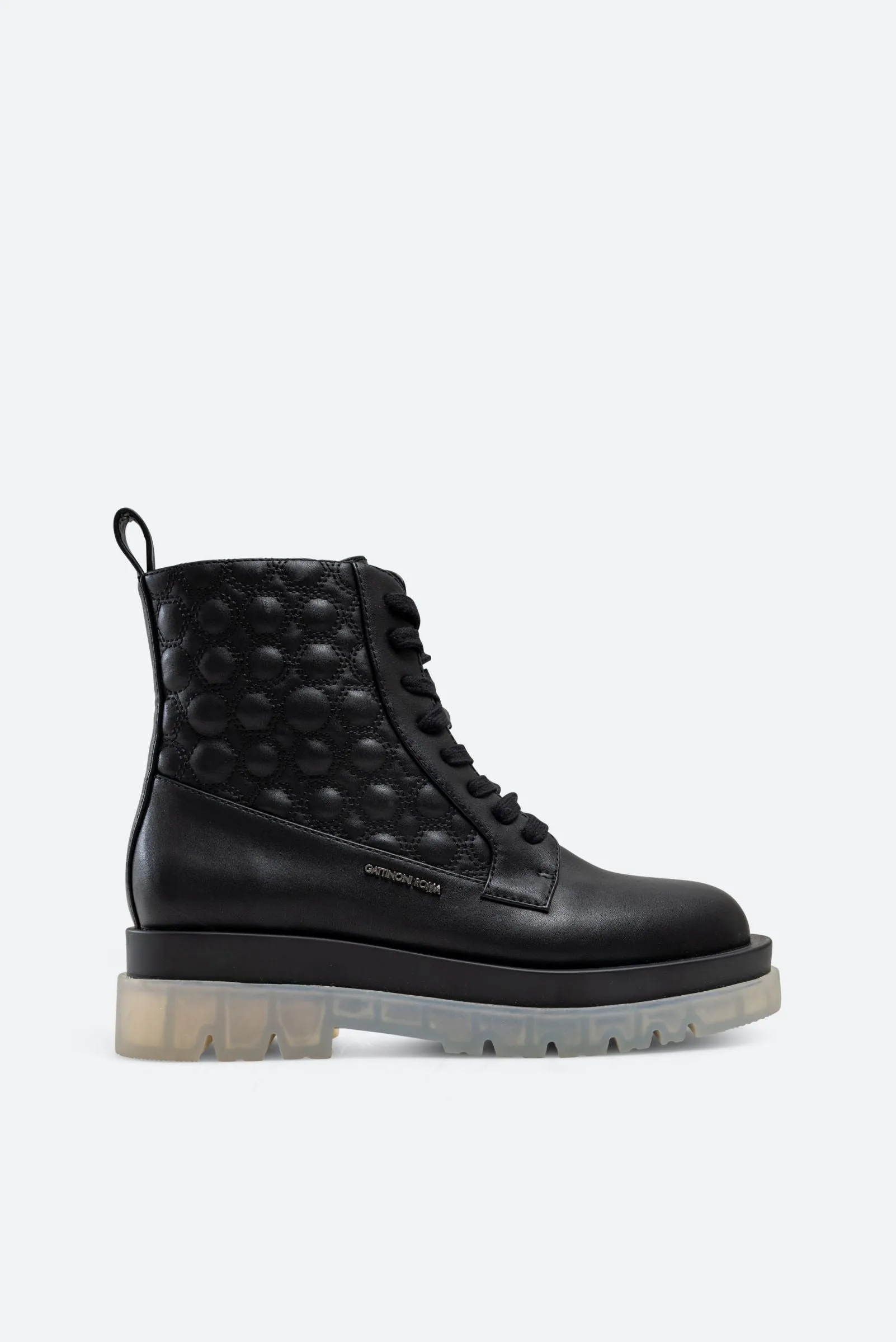 Stivaletto Russel in similpelle con stampa Teometric colore nero