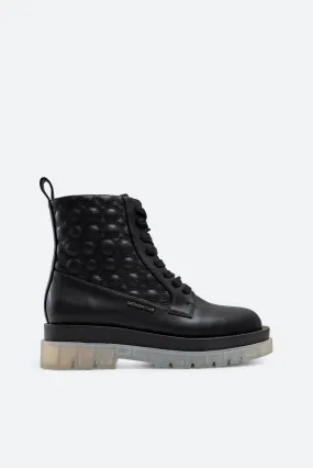 Stivaletto Russel in similpelle con stampa Teometric colore nero